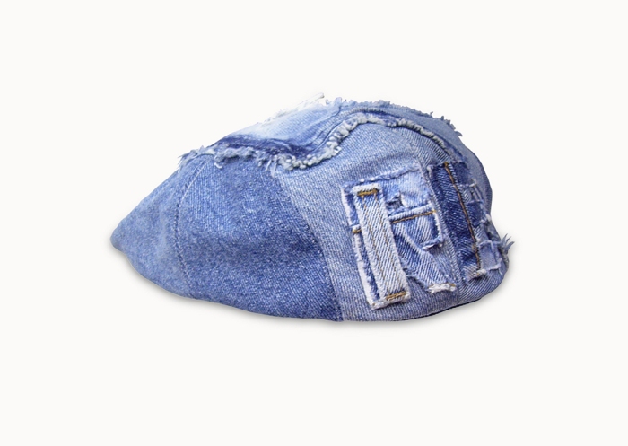 Upcycling Levi's Jeans (sand washed; light indigo) into Ivy Cap with 
